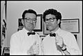 Senator Paul Simon and comedian Al Franken