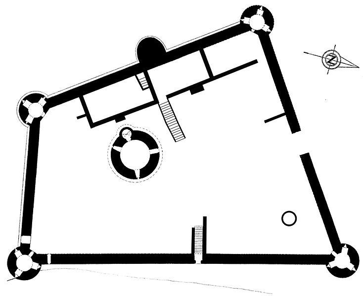 Skenfirth Castle diagram unlabelled