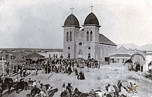 St. Genevieve Church in Las Cruces, New Mexico, dedicated on October 15, 1887
