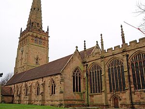 St Peter and St Paul, Coleshill, Warwickshire, South View
