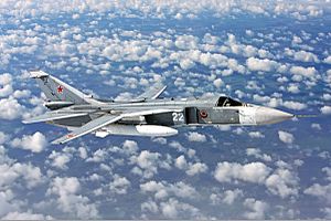 Sukhoi Su-24 inflight Mishin