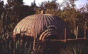 Swaziland - Portable market hut in Mbabane