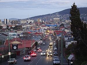 Towards Central Hobart - Flickr - mikecogh