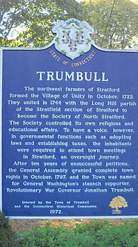 Trumbull Historical Marker