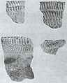 Vase Dentate rim sherds