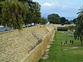 Venetian walls and green parks Nicosia Republic of Cyprus Kypros