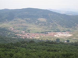 Panoramic view of Canicosa de la Sierra, 2010