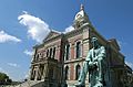 Wabash County Courthouse with Lincoln Monument by Charles Keck in the foreground Taken on May 15, 2002