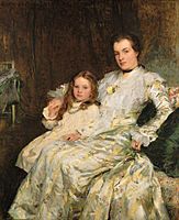 Walter Osborne ortrait of Mrs Chadwyck-Healy and her Daughter