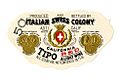 Wine label, Italian Swiss Colony, Tipo California Red