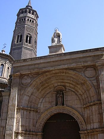 Zaragoza - San Pablo - Puerta principal y torre