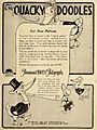 "The Quacky Doodles" 1917 ad by Paramount-Bray Pictographs in Motion Picture News (Jul-Aug 1917) (IA motionpicturenew161unse) (page 165 crop)