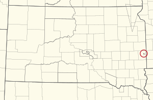 Location of Flandreau Santee Sioux Reservation