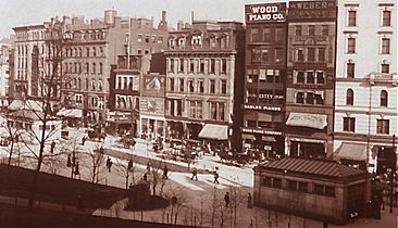 1903 Panoramic view of Boston Common and Tremont Street byEChickering LC detail