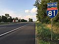 2016-07-29 19 17 29 View north along Interstate 81 just north of Exit 5 (Halfway Boulevard) just southwest of Hagerstown in Washington County, Maryland