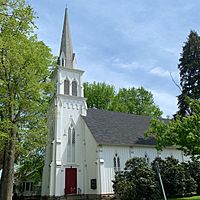 Dutch Reformed Church, built 1856, at the heart of the Rocky Hill Historic District