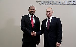 Abiy Ahmed & Vladimir Putin - 2019