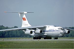 Aeroflot Ilyushin Il-76TD at Zurich Airport in May 1985