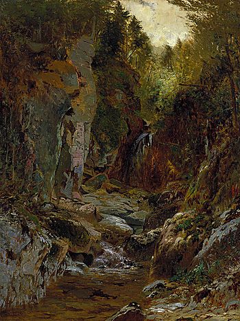 Alexander H. Wyant - The Flume, Opalescent River, Adirondacks - 1909.7.81 - Smithsonian American Art Museum.jpg