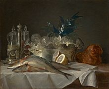 Anne Vallayer-Coster - Still Life with Mackerel, 1787