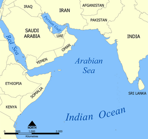 Arabian Sea map