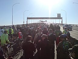 Auckland Harbour Bridge Protest 01