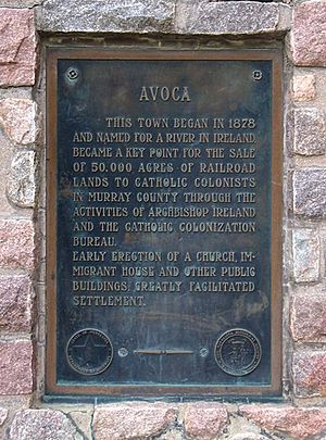 Avoca historical marker