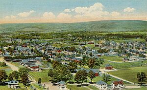 Bird's-eye View of Greenfield, MA