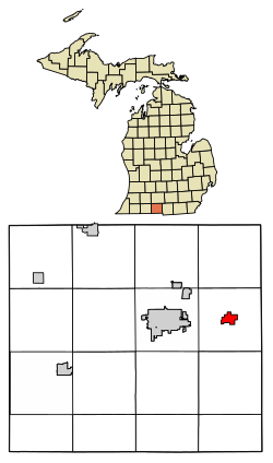 Location of Quincy, Michigan