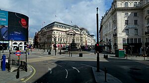 COVID-19 - Piccadilly Circus, London UK