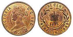 Canada Newfoundland Victoria 1 Cent 1885.jpg