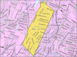 Census Bureau map of Montclair, New Jersey