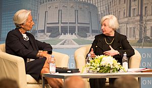 Chair Yellen and IMF Managing Director Lagarde 140702 (cropped)