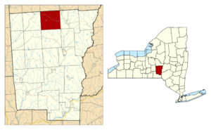 Chenango County NY Smyrna town highlighted.svg