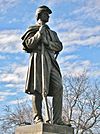 Civil War Soldier Monument by Carl Conrads, Manchester, CT - January 2016