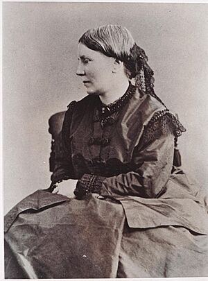 Copy of a portrait of Elizabeth Blackwell seated in profile, ca. 1850-1860. (16223865345)