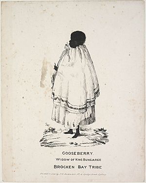 Cora Gooseberry Widow of King Bungaree Brocken Bay Tribe 1836.jpg