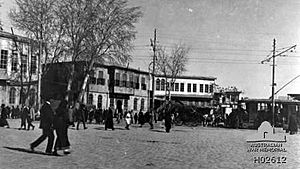 Damascus city square in 1918