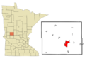 Douglas County Minnesota Incorporated and Unincorporated areas Alexandria Highlighted