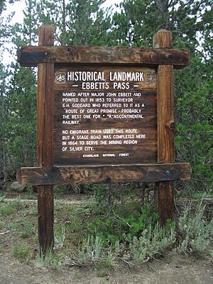 Ebbetts Pass sign