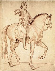 Edmé Bouchardon - Study for the Equestrian Statue of Louis XV - WGA02875