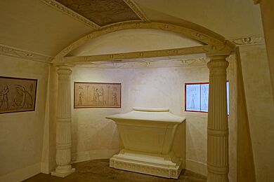 Egyptian entry hall - Stowe House - Buckinghamshire, England - DSC07077