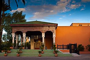 Entrée de l'hôtel La Mamounia