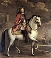 Equestrian portrait of Prince George of Denmark - Dahl 1704