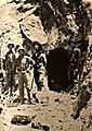 Fairview Nevada miners examining mine 1900