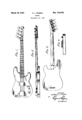 Fender Precision Bass '51 patent sketch (D169062)