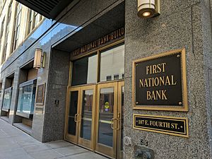First National Bank Building Entrance in Saint Paul MN