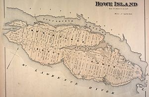 Howe Island 1878 map