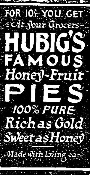 Hubigs Pies Ad New Orleans Item 24 May 1922