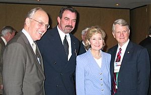 Kay Bailey Hutchison attends the NRA Annual Convention in Houston